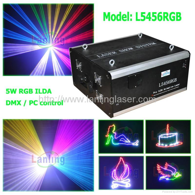 5W ourdoor RGB cartoon laser light