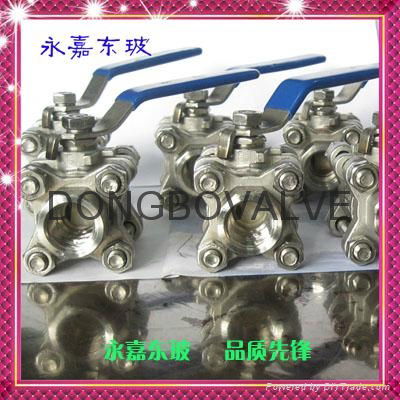 Stainless steel threaded connection ceramic ball valve manually 5