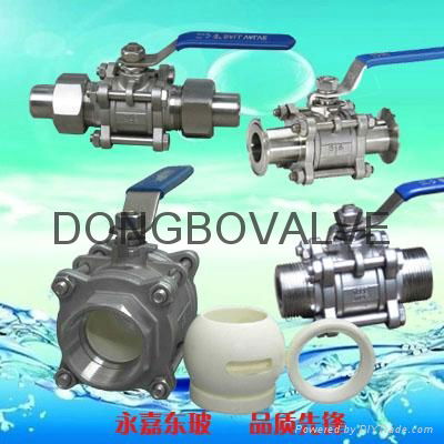 Stainless steel threaded connection ceramic ball valve manually