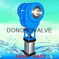 Pneumatic ceramic double ram discharging valve 4