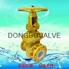 Ceramic discharge gate valve