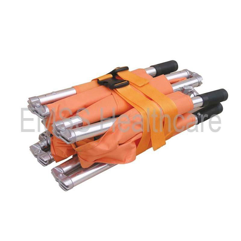 2 Fold Aluminum Alloy Foldaway Stretcher  4