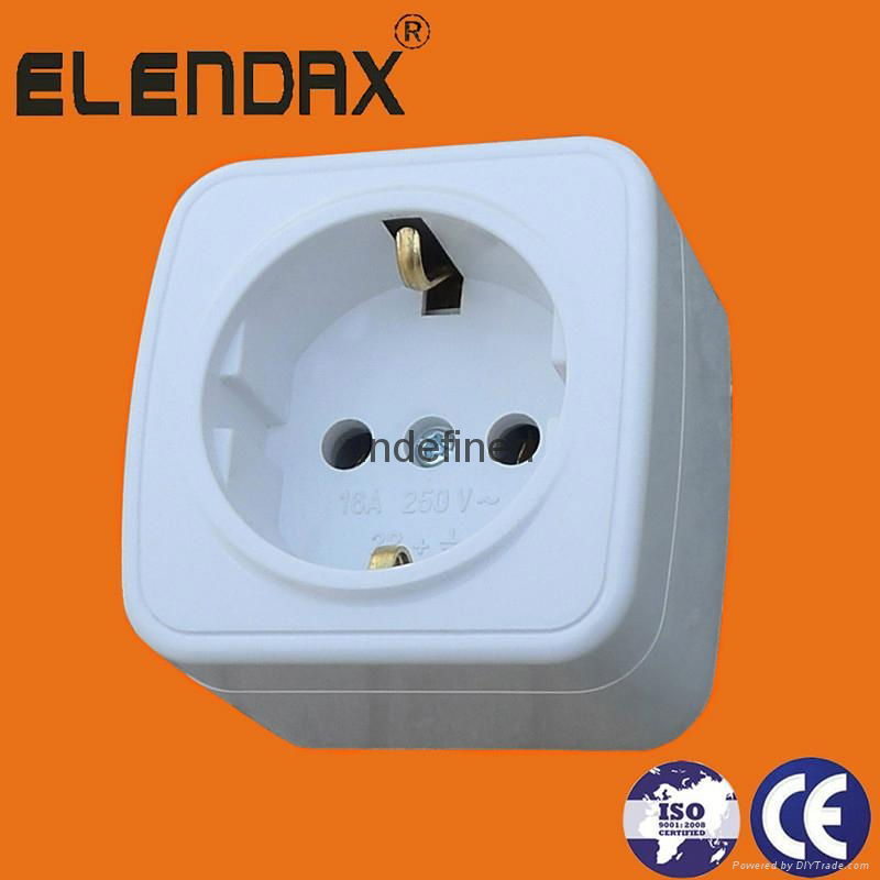 Wall Power Socket with Earth 4