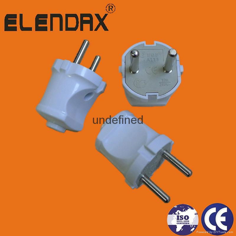 Electrical adapters with 4.0 round pin plug 4