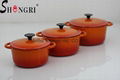 cast iron casserole set