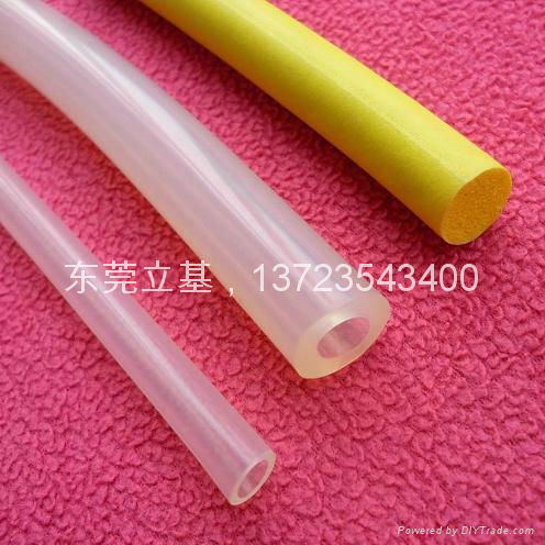 Woven silicone tube