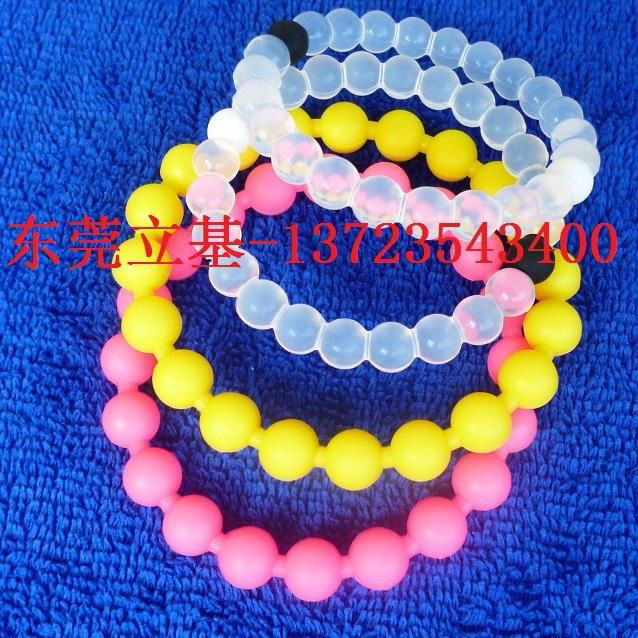 Wholesale Silicone bracelet, Silicone wristband, Beaded bracelets