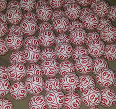 bingo balls 12 sides number