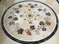 natural marble water-jet medallion 2