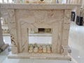 土耳其進口索菲特金大理石歐式手工雕刻壁爐架marble fireplace 3