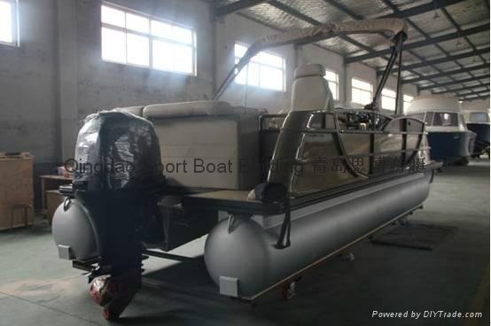 7.3 Meters Aluminum Pontoon Tourist Boat 4