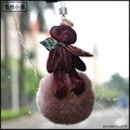 Teddy bear hair ball fragrance hanging  car fragrance hanging bag zipper 