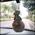 Teddy bear hair ball fragrance hanging  car fragrance hanging bag zipper 