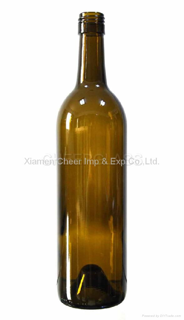 Bordeaux Bottle 750ml wine bottle glass bottle