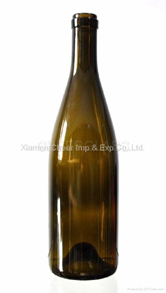 wine bottle glass bottle grape wineBurgundy Bottle 750ml