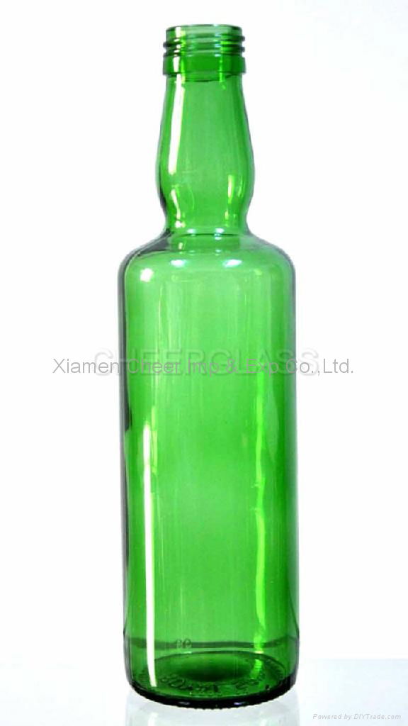 Beverage Bottle 350ml glass bottle emerald green