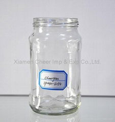 glass container glassware flint Glass Jar 450ml