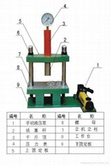 Manual hydraulic press