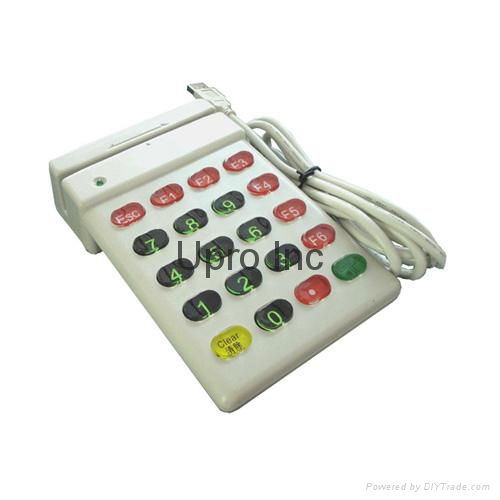 20 keys Keypad and Single Track Mag Strip Card Reader