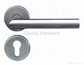 Tubular Handle On Rose With Escutcheon 4