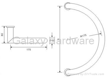 glass  door handle 2