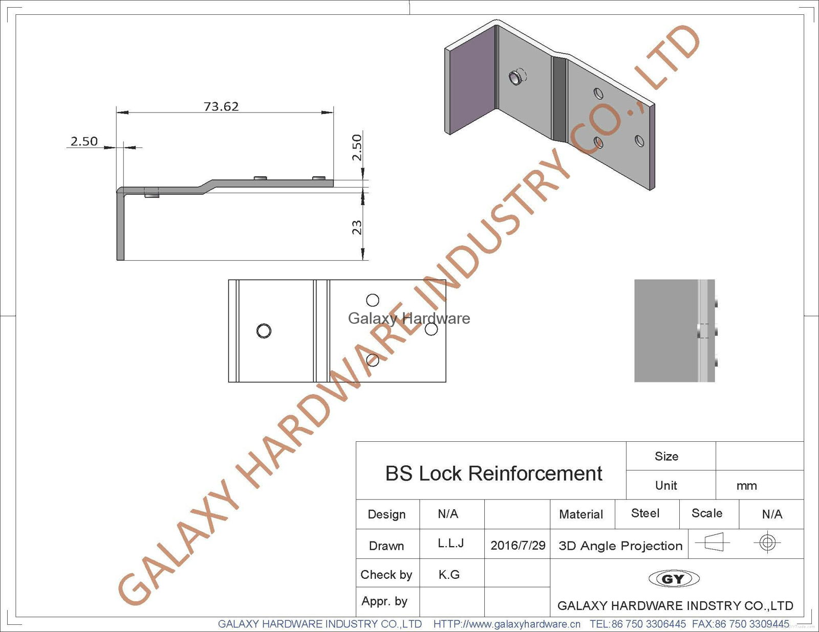 Reinforcement Plates for ANSI Hinges, EN Hinges, ANSI Mortise Locks, EN Mortise 