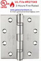 UL Hinge, UL Listed Hinge, UL Certified Hinge,Fire Rated Hinge