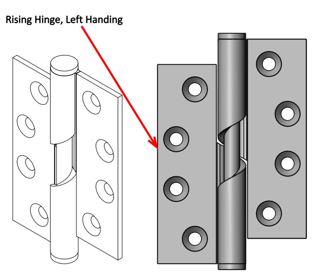 Rising Hinge, Left Handing