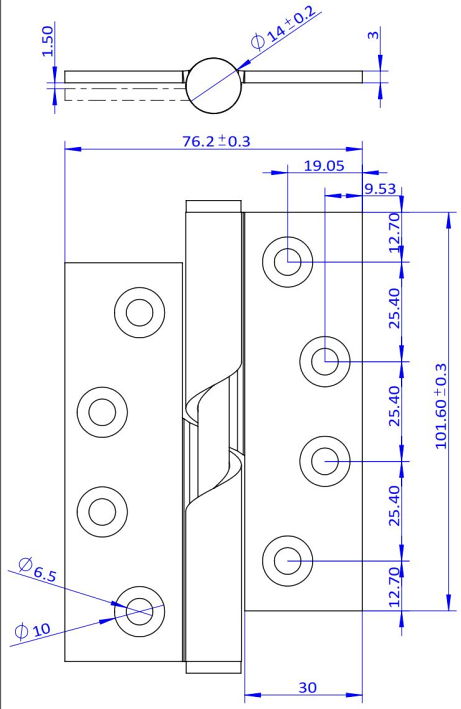 Rising Hinge, Left Handing 2