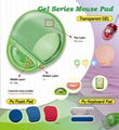 Transparent Mouse Pad with Removable Wrist Rest - GELMP-TG02