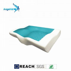 Taiwan High Quality Ergonomics comfortable Gel memory foam pillow Washable Cover