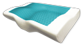 Taiwan High Quality Ergonomics comfortable Gel memory foam pillow Washable Cover 2