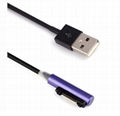  Magnetic Charging Cable W/LED For Sony Xperia Z3 L55t Z2 Z1 Compact  XL39h 2