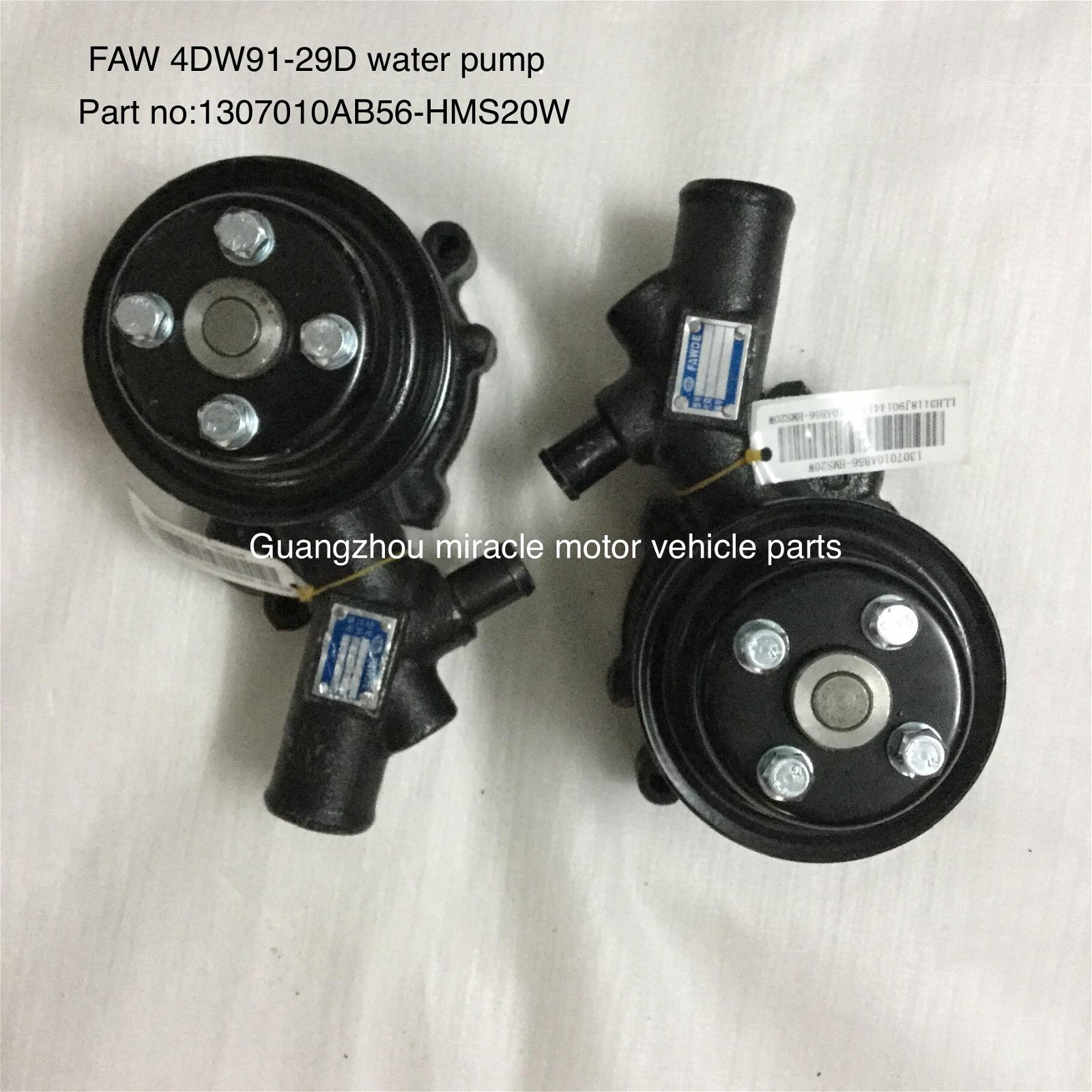 FAW water pump FAW 4DW91-29D FAW 4DW92-35D FAW 4DW81-23D FAWDE CA 6110 3