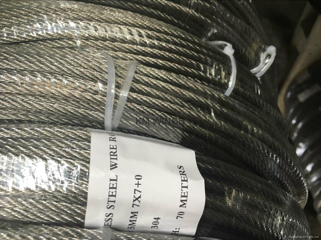 Galvanized wire Rope and Stainless steel wire Rope KM WIRE ROPE
