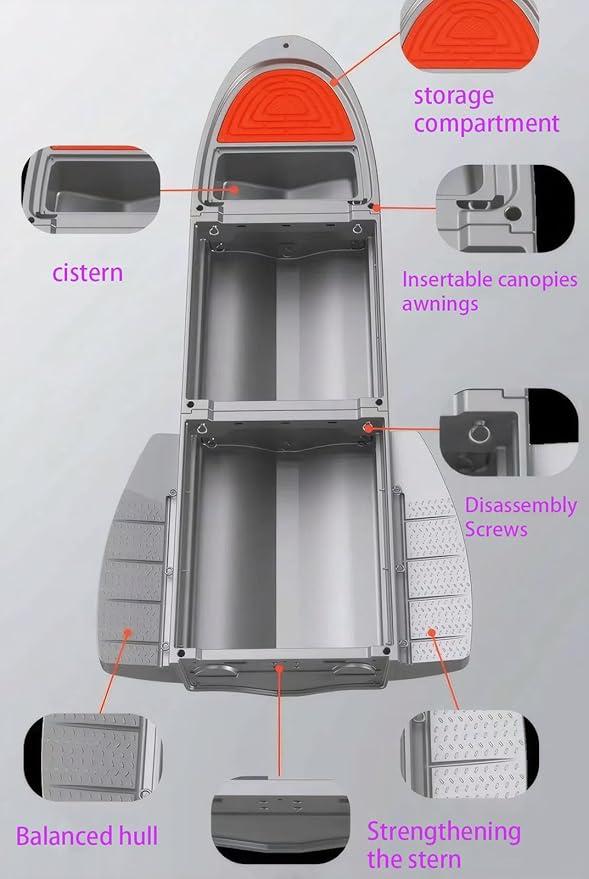 Detachable dinghy, Stacked fish boat 5