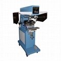 Cloth-label two colors pad printer with pad-shuttle