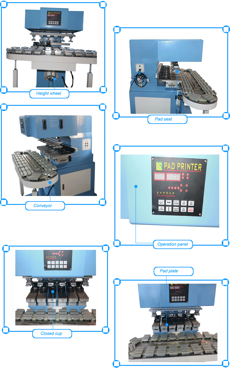 電子產品六色油盅移印機 2