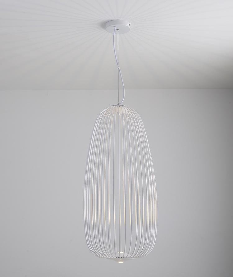 Postmodern minimalist bird cage chandelier 3