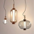 Stylish and simple glass chandelier