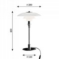 PH 3/2 Glass Table Lamp  BM-3020T M