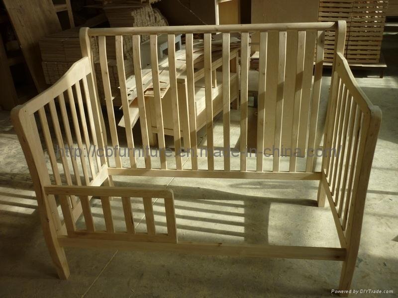 Bend Wood Baby Crib 3