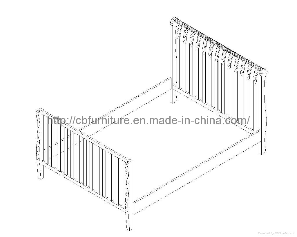 Bend Wood Baby Crib 5