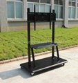 Large touch screen / TV / ad mobile stand