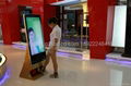 Shoe features 46-inch kiosk stand with LCD advertising player