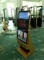 Shoe features 46-inch kiosk stand with LCD advertising player