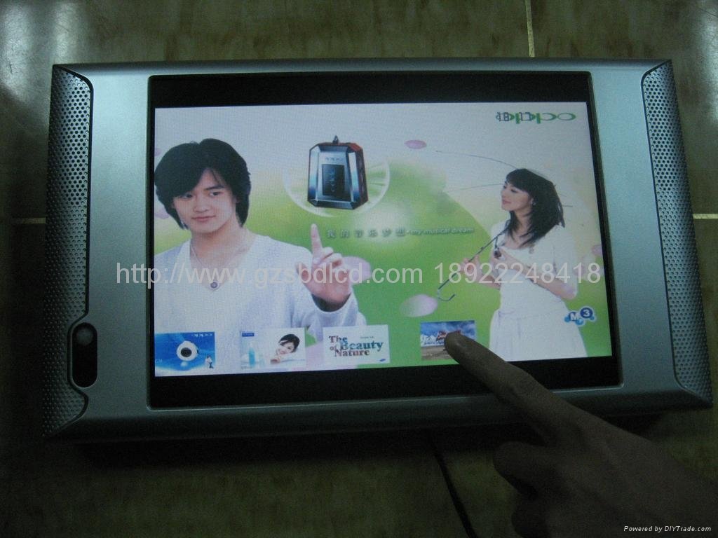 10-inch LCD touch ad player 1
