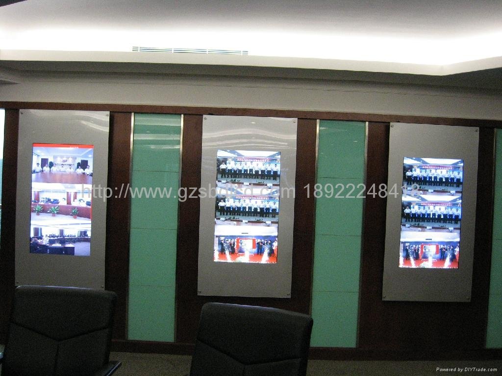 42 inch acrylic vertical LCD advertising display 1