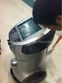 Bank robot touch one machine