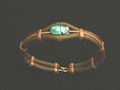 scarab leather bracelet